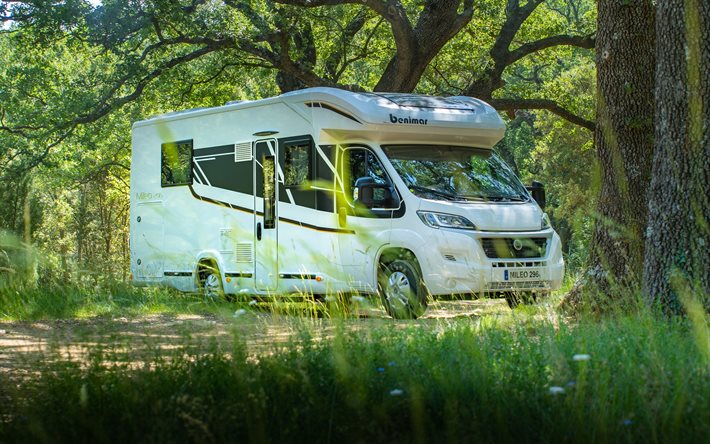 Benimar Mileo 296, 4k, camping-cars, 2020 bus, offroad, les campeurs, HDR, maison sur roues, Benimar