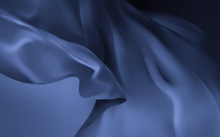3d silk texture, 3d waves texture, blue waves background, silk background, blue 3d waves background