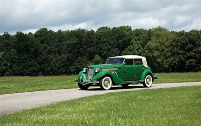 auburn 851, 1935, oldtimer, retro autos, grün auburn 851, american retro-autos, auburn automobile