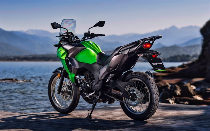 4k, Kawasaki Versys-X 300, back view, superbikes, 2020 bikes, HDR, 2020 Kawasaki Versys-X, japanese motorcycles, Kawasaki