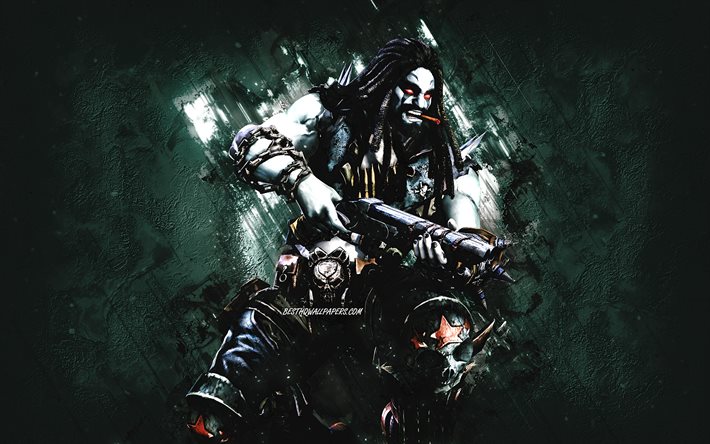 Lobo, Injustice, Gods Among Us, DLC character, Injustice characters, green stone background, Lobo character