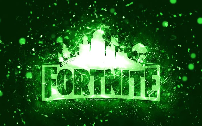 Details about   Fortnite wall logo dark in glow Green and multicolor 