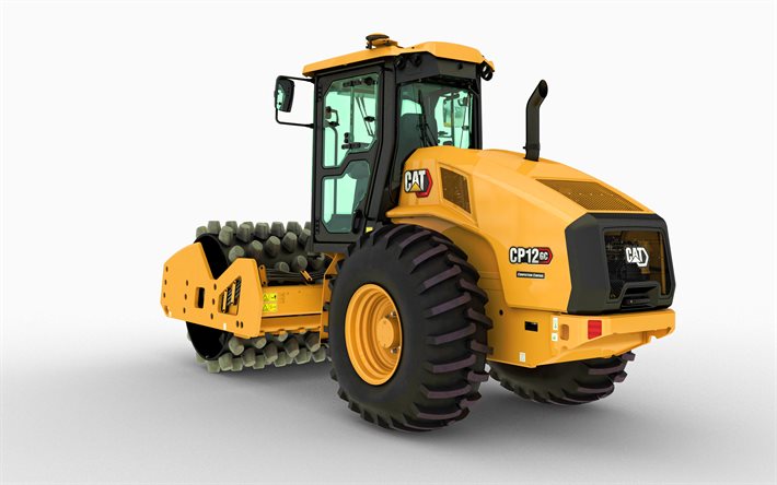Caterpillar CS12 GC, vibratory soil compactors, 2021 compactors, construction machinery, special equipment, road scraper, construction equipment, CaT CS12 GC, Caterpillar, CaT