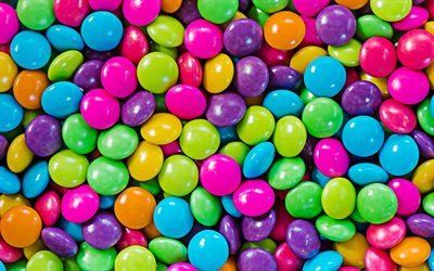 colorful candy texture, macro, candies, sweets, candies textures, colorful backgrounds