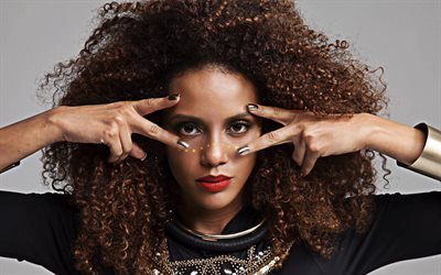 Tais Araujo, Brazilian actress, portrait, model, makeup, photo shoot, Tais Bianca Gama de Araujo