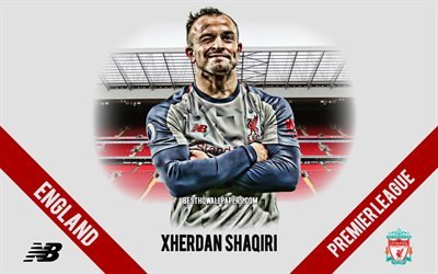 Xherdan Shaqiri, O Liverpool FC, O jogador de futebol su&#237;&#231;o, meio-campista, Anfield, Premier League, Inglaterra, futebol, Shaqiri