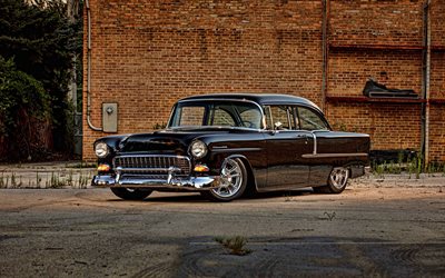 Chevrolet 210, tuning, 1957 cars, retro cars, american cars, 1957 Chevrolet 210, Chevrolet