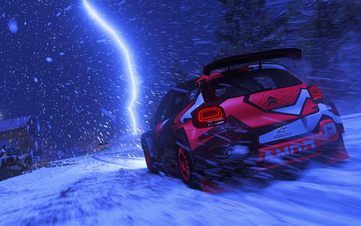 Citroen C3 WRC, 4k, Smuts 5, 2020 spel, racing simulator, Smuts