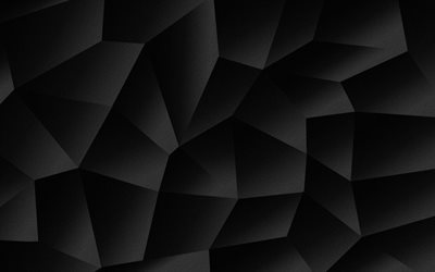 3d-svart struktur, geometriska svart struktur, svart abstraktion bakgrund, 3d-abstraktion svart struktur, kreativa svart bakgrund
