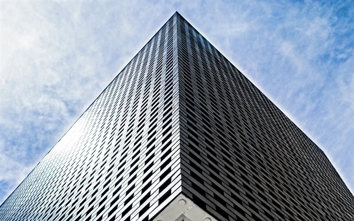 Moody&#39;Center for The Arts, Houston, Texas, creativo, facciata di cemento della facciata dell&#39;edificio, edificio moderno, USA