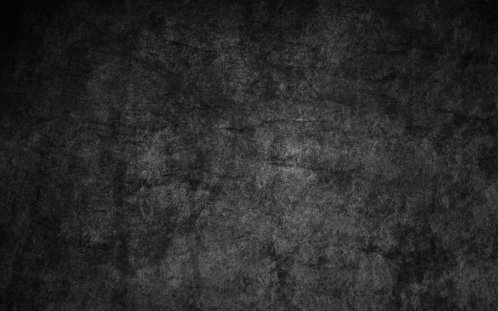 black stone background, 4k, stone textures, grunge backgrounds, stone wall, black backgrounds, black stone