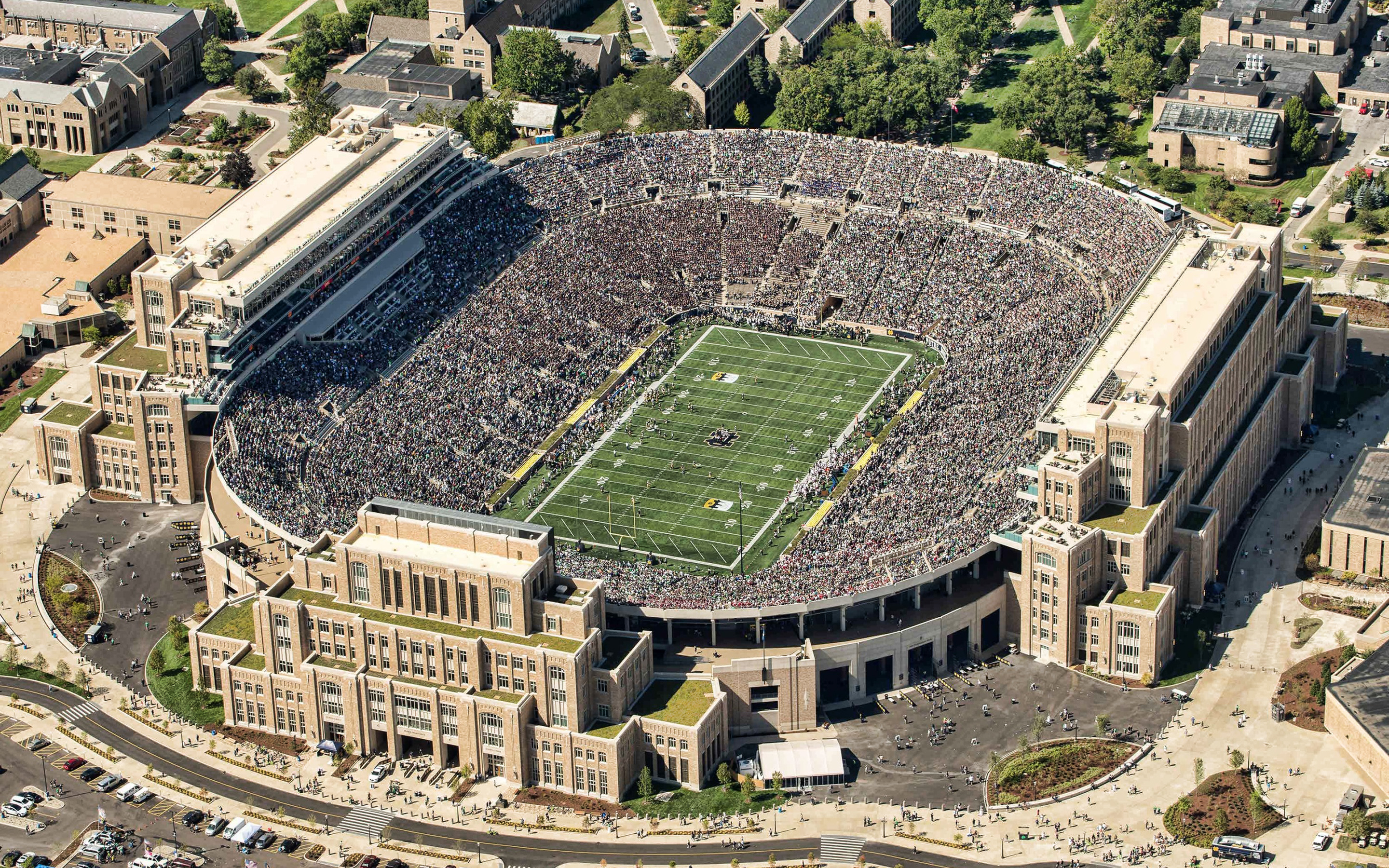 Download wallpapers Notre Dame Stadium, Notre Dame Fighting Irish, NCAA