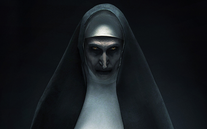 The Nun, 4k, poster, 2018 movie, thriller
