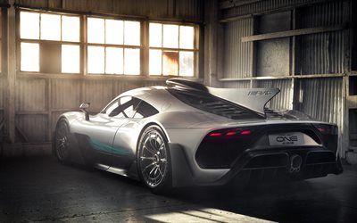 Mercedes-AMG Project One, garage, supercars, 2018 cars, tuning, Mercedes