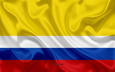 Flag of Napo Province, 4k, silk flag, Ecuadorian Province, Napo Province, silk texture, Ecuador, Napo Province flag, Provinces of Ecuador