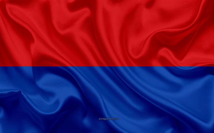 Bandera de la Provincia de Cotopaxi, 4k, bandera de seda, Provincia Ecuatoriana, Provincia de Cotopaxi, de seda textura, Ecuador, Provincia de Cotopaxi bandera, Provincias de Ecuador