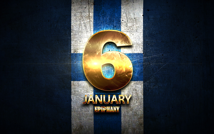 Epiphany, January 6, golden signs, Finnish national holidays, Finland Public Holidays, Finland, Europe, Loppiainen