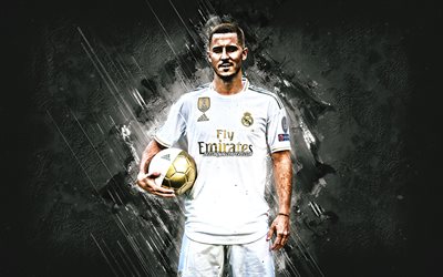 Eden Hazard, O Real Madrid, Belga jogador de futebol, o meia-atacante, A Liga, Espanha, O Real Madrid 2020 jogadores de futebol, futebol, Perigo Real Madrid