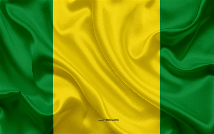 Drapeau de la El de la Province d&#39;Oro, 4k, drapeau de soie, &#201;quatorienne Province, El de la Province d&#39;Oro, soie, texture, l&#39;&#201;quateur, El Oro drapeau de la Province, Provinces de l&#39;Equateur