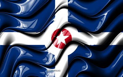 Indianapolis flag, 4k, United States cities, Indiana, 3D art, Flag of Indianapolis, USA, City of Indianapolis, american cities, Indianapolis 3D flag, US cities, Indianapolis