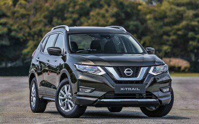 Nissan X-Trail, parking, 2019 cars, crossovers, 2019 Nissan X-Trail, japanese cars, Nissan