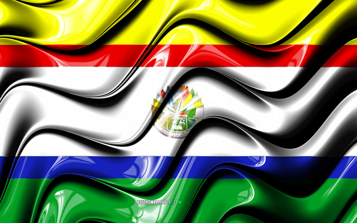 Misiones bandiera, 4k, i Reparti del Paraguay, i distretti amministrativi, Bandiera di Misiones, 3D arte, Misiones Dipartimento, il paraguay, dipartimenti, Misiones 3D bandiera, Paraguay, Sud America