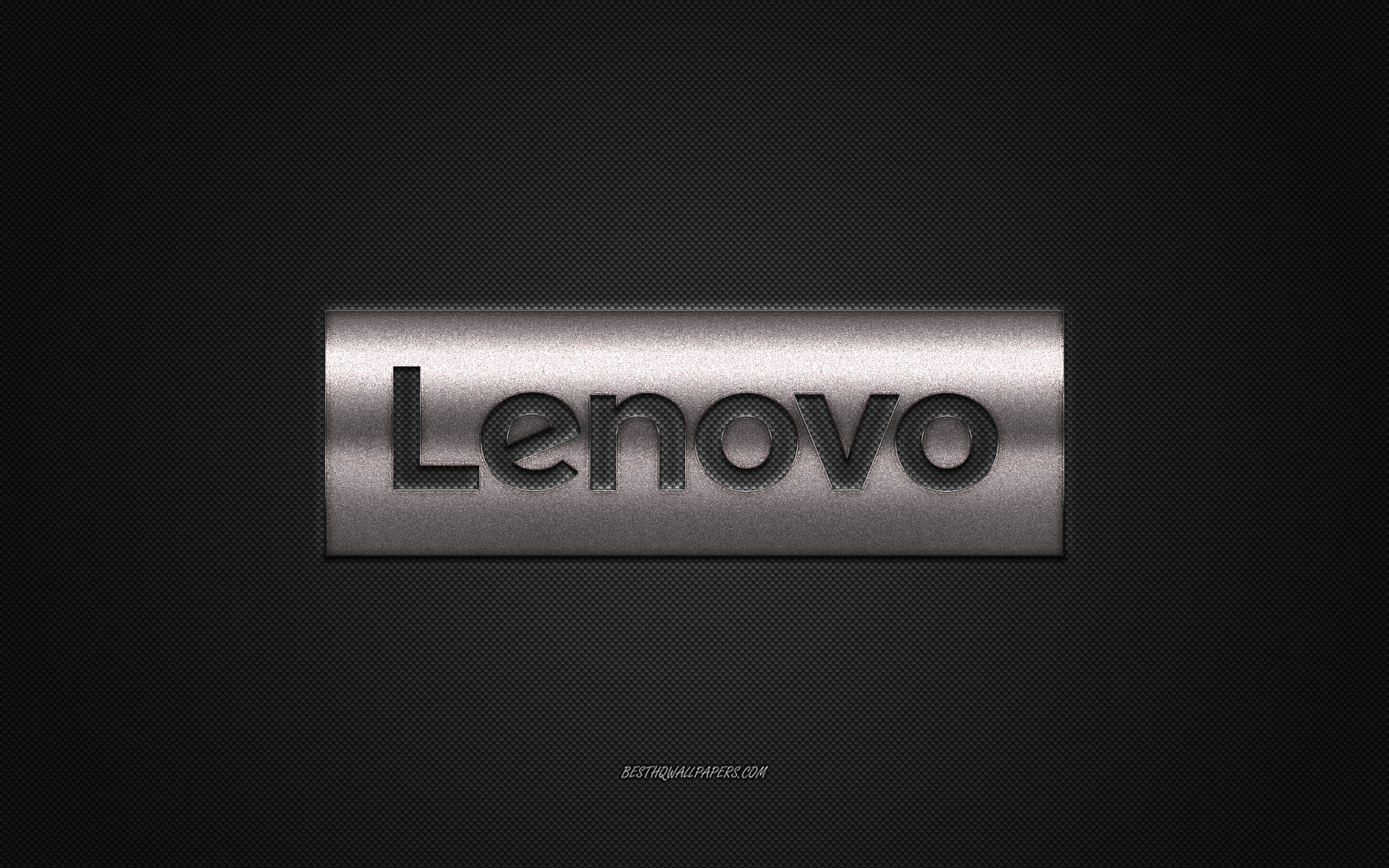 ダウンロード画像 レノボのロゴ 大きな銀色の光沢のあるロゴ レノボメタルエンブレム 壁紙用ノデバイス グレーの創造的背景 ビッグレノボのロゴ 画面の解像度 2560x1600 壁紙デスクトップ上