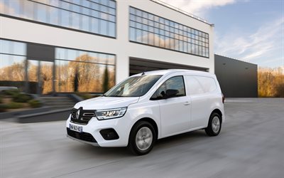 Renault Kangoo E-TECH Van, 4k, minivans, 2022 cars, cargo transport, 2022 Renault Kangoo, french cars, Renault