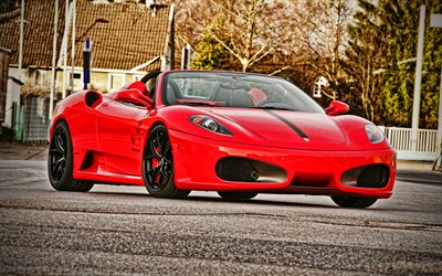 Wimmer RS Ferrari F430 Spider, 4k, tuning, 2009 cars, HDR, supercars, 2009 Ferrari F430 Spider, italian cars, Ferrari