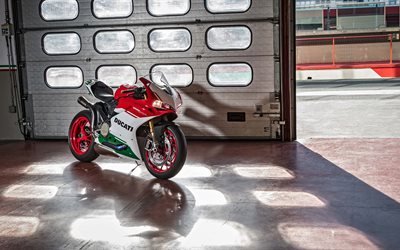 4k, 2017 cyklar, Ducati 1299 Panigale R Sista Upplagan, inst&#228;llda t&#229;g, italienska motorcyklar, Ducati