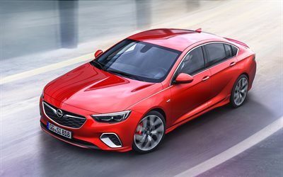 Opel Insignia GSi, 2018, New Insignia, red Opel, tuning, German cars, Opel