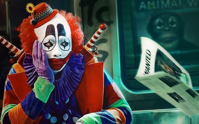 Mondo animale, 4k, 2018 film, poster, clown