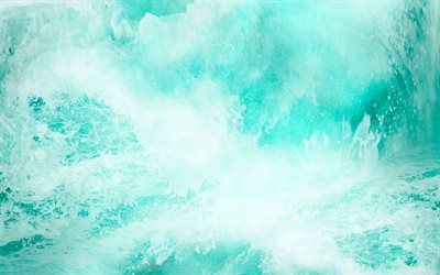 les vagues de la mer de la texture, 4k, macro, de l&#39;eau ondul&#233; textures, ondul&#233;, de milieux, de macros, de bleu, de l&#39;eau horizons, le bleu texture de l&#39;eau, les vagues, les textures de l&#39;eau, de l&#39;eau bleue