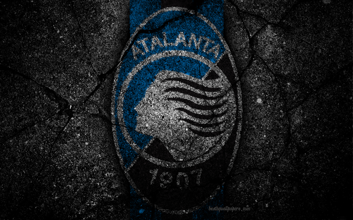 Atalanta, logotyp, konst, Serie A, fotboll, football club, asfalt konsistens