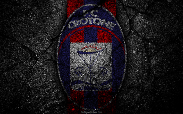 Crotone, logotyp, konst, Serie A, fotboll, football club, FC Crotone, asfalt konsistens
