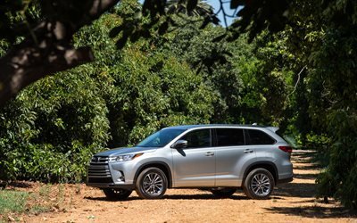 Toyota Highlander, offroad, 2018 coches, Todoterrenos, coches japoneses, Toyota