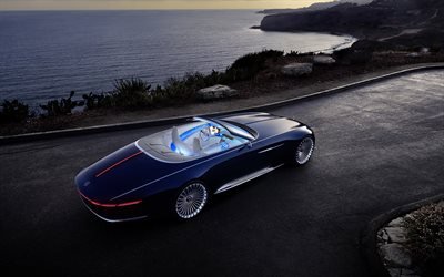 Mercedes-Benz Vision Maybach 6, Cabriolet, Concept, 2017, Top view, luxury cars, Mercedes