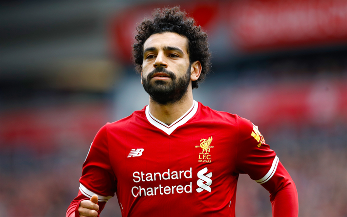 Mohamed Salah, 4k, match, Liverpool, CFT, les stars du football, Premier League, Mo Salah, de soccer, de football, Liverpool FC, les footballeurs, Salah