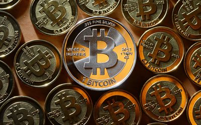 bitcoin, oro signos, monedas de oro, crypto moneda, las finanzas, el dinero electr&#243;nico