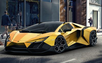 Lamborghini Lun&#225;tico, supercars, 2018 coches, hypercars, Loco, italiano coches, Lamborghini