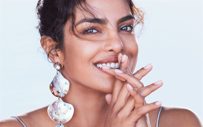 Priyanka Chopra, portr&#228;tt, ansikte, visa, foto skjuta, Bollywood, Indien, modell, Indiska sk&#229;despelare