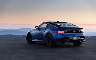 2023, Nissan Z, rear view, exterior, new blue Nissan Z, blue sports coupe, japanese cars, Nissan