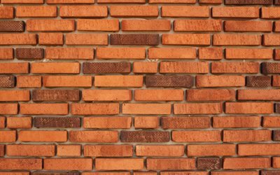 mur de briques, mur de la texture, de briques, de briques oranges