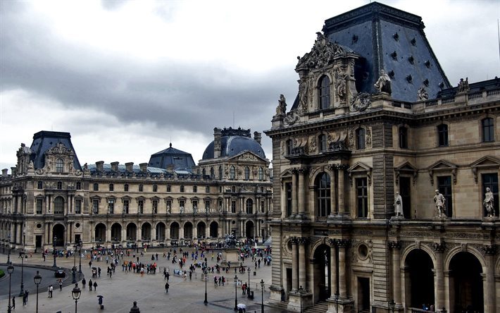 Herunterladen Hintergrundbild Paris Louvre Frankreich Sehenswurdigkeiten Fur Desktop Kostenlos Hintergrundbilder Fur Ihren Desktop Kostenlos
