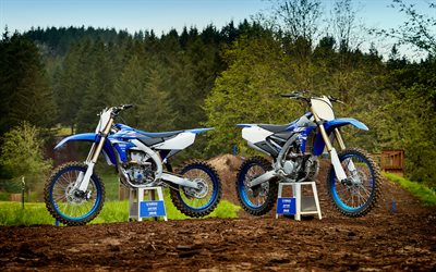 Yamaha YZ450F, 4k, 2018 bikes, motocross, sportbikes, Yamaha