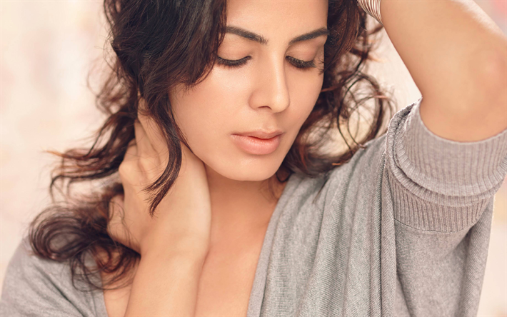 Kirti Kulhari, 4k, Bollywood, kauneus, kaunis nainen, ruskeaverikk&#246;
