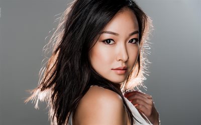 Charlet Chung, Hollywood, portrait, american actress, beautiful woman, beauty, brunette