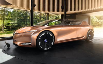 Renault Symbioz Concept, 2017, electric car, bronze car, cars of the future, Renault