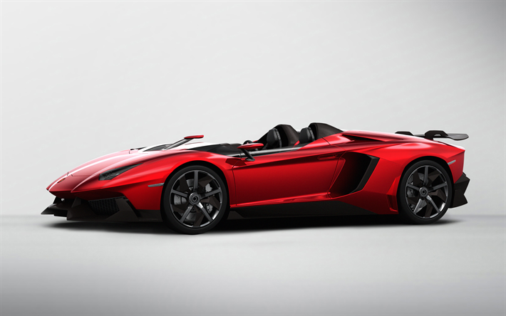 Lamborghini Aventador J, 4k, roadster, racing car, concepts, sports car, convertible, Italian sport cars, Lamborghini