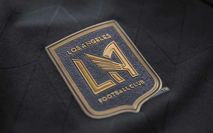 لوس أنجلوس FC, 4k, شعار, نادي كرة القدم الأمريكية, تي شيرت, MLS, الولايات المتحدة الأمريكية, كرة القدم